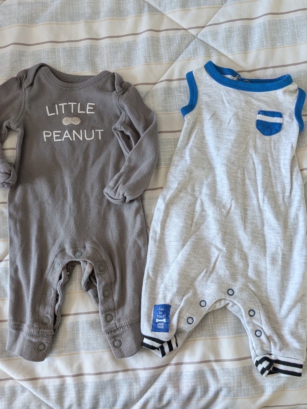 2 Newborn Rompers